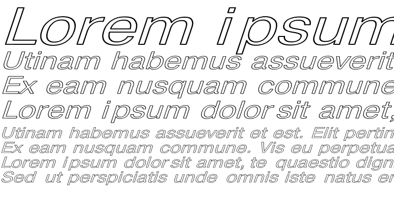 Sample of Pragmatica HW Italic