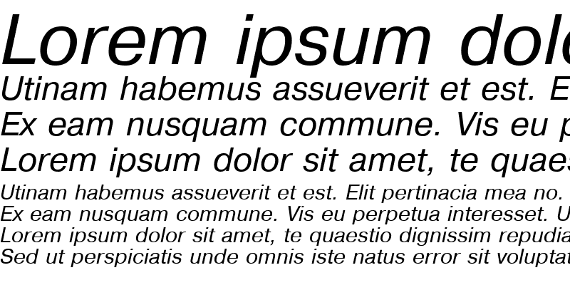 Sample of Pragmatica Italic Cyrillic