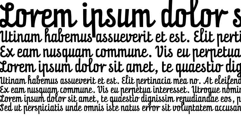 Sample of PraterScriptOneRegular