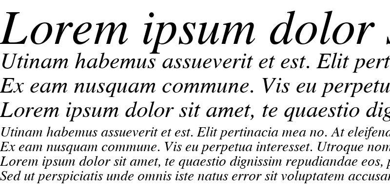 Sample of Pravda Italic