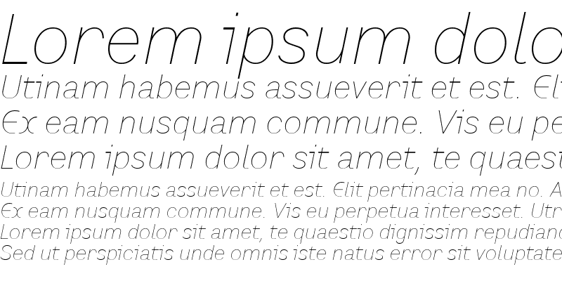 Sample of PrefaceThin Italic