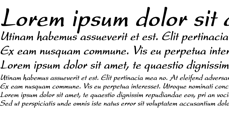 Sample of Prescript Cn Bold Italic