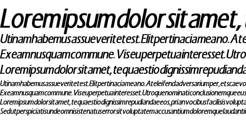 Sample of Presence 16 Bold Italic