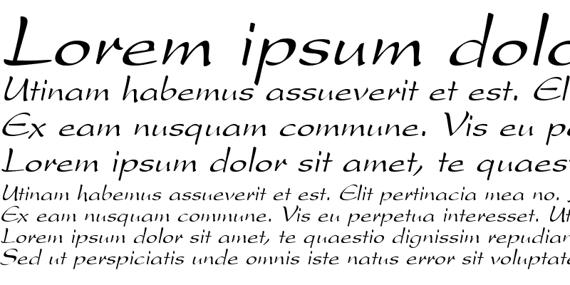 Sample of PrestonScript Italic