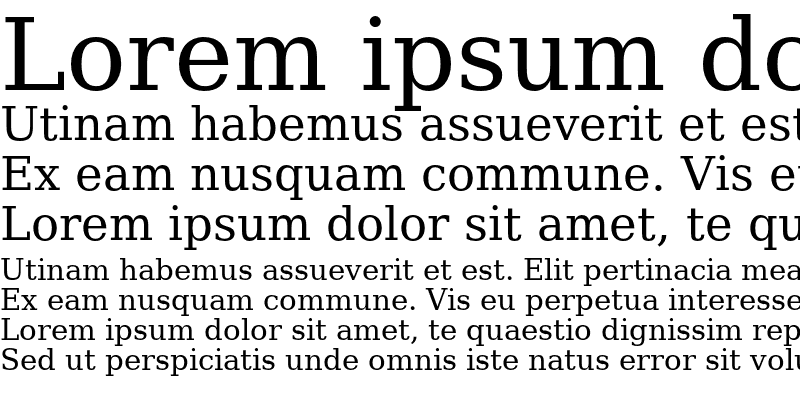 Sample of Prima Serif