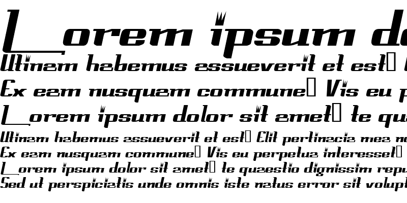 Sample of PrinceAlbertCondensed Italic