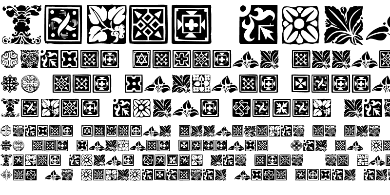 Sample of Printers Ornaments