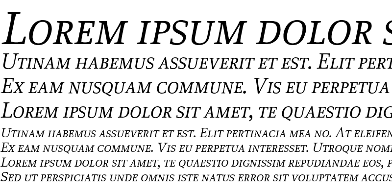 Sample of Proforma BookSC Italic