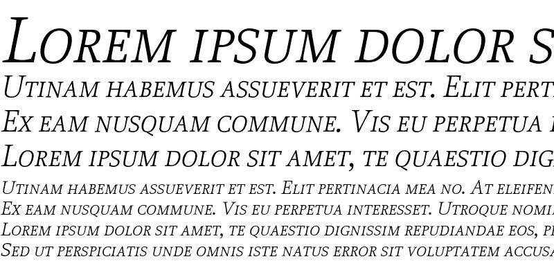 Sample of Proforma LightSC Italic