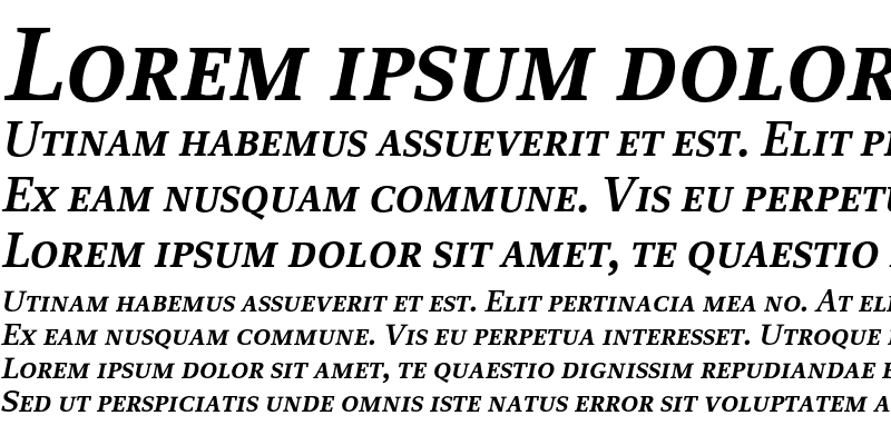 Sample of Proforma SemiBoldSC Italic