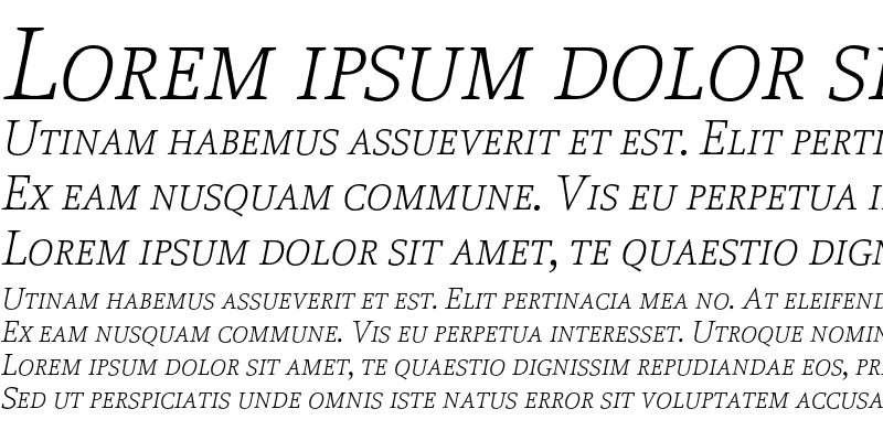 Sample of Proforma UltraLightSC Italic