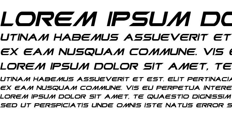 Sample of Promethean Bold Italic