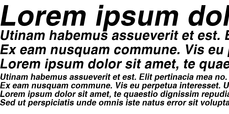 Sample of PromtImperial Bold Italic