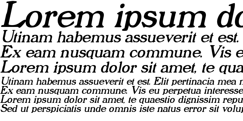 Sample of Prophet Italic