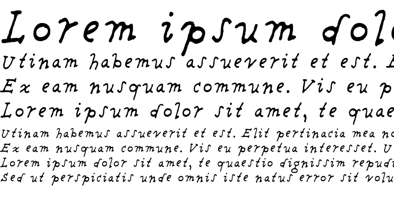 Sample of Providence Italic