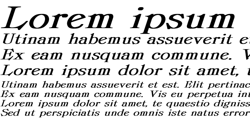 Sample of ProvLite Wd Bold Italic