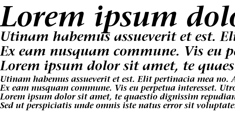 Sample of Prudential Bold Italic
