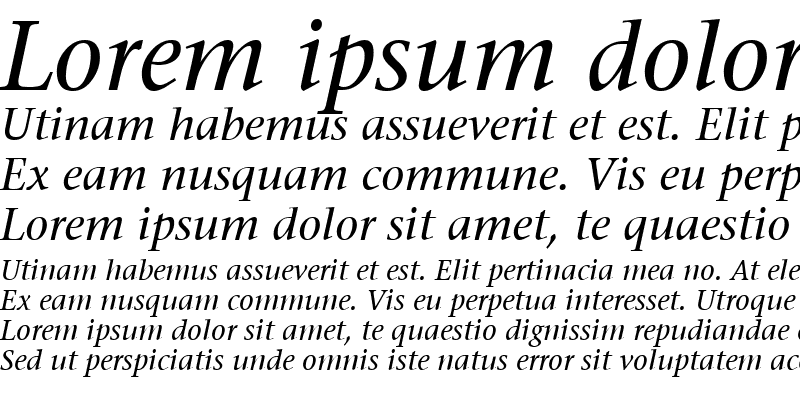 Sample of Prudential Italic