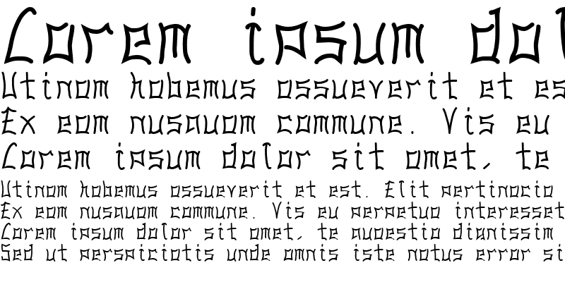 Sample of PseudoNippon Becker Bold