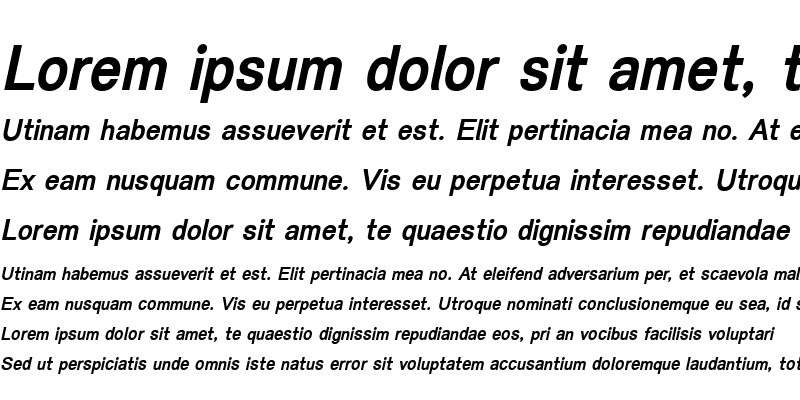 Sample of PSK Smart Bold Italic