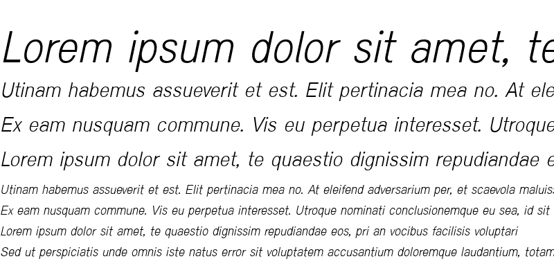 Sample of PSK Smart Italic