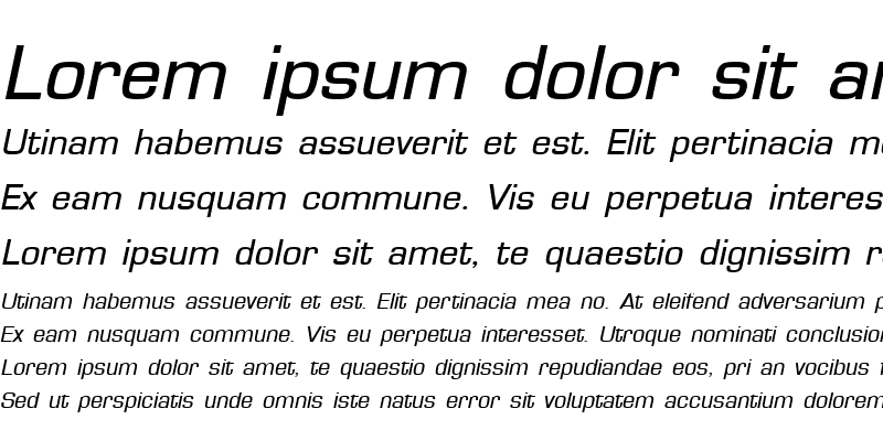 Sample of PSL-Chamnarn Italic