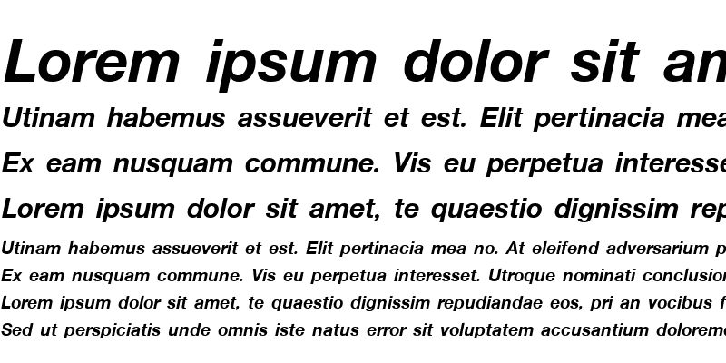 Sample of PSL-Text Bold Italic