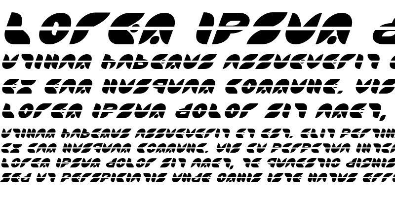 Sample of Puff Angel Laser Italic
