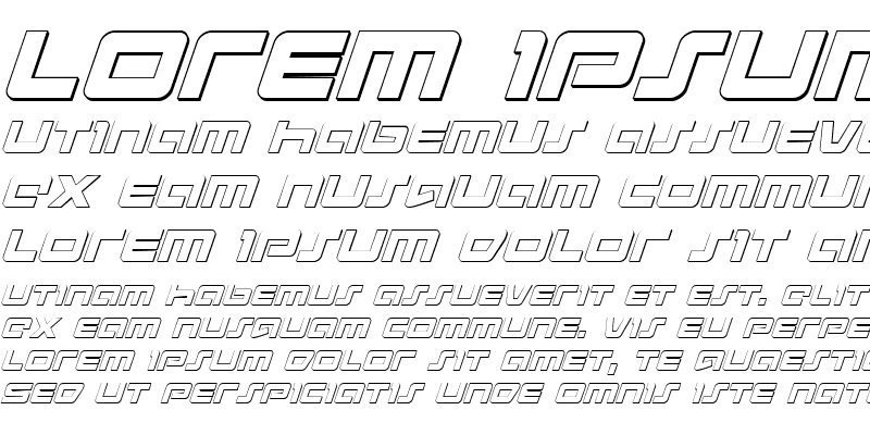 Sample of Pulse Rifle 3D Italic Italic