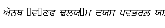 Preview of PunjabiAmritsarSSK Italic