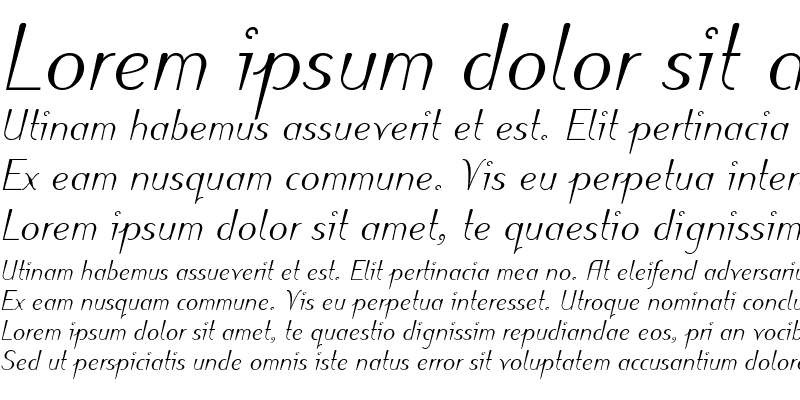 Sample of Puritas LT Lt Bold Italic