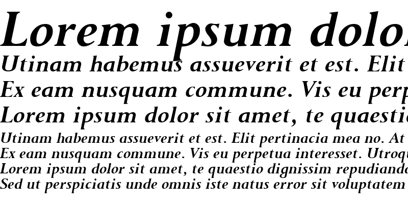 Sample of Purloin Bold Italic