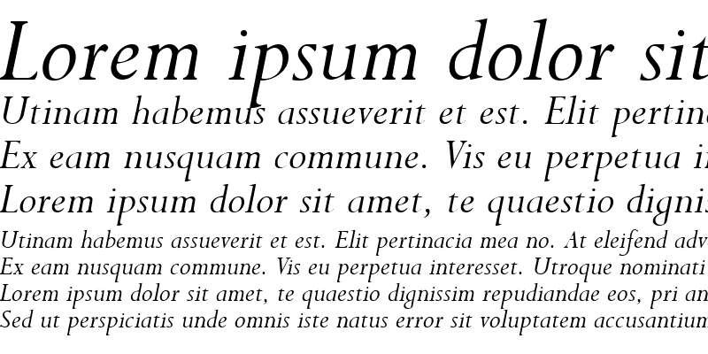 Sample of Purloin Italic