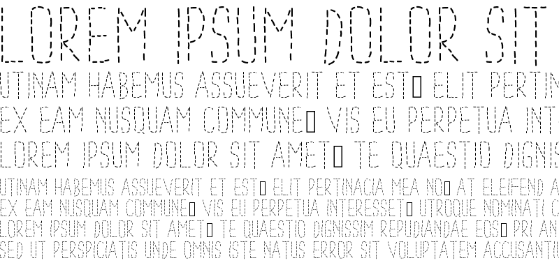 Sample of PWDottedFont
