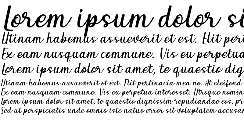 Sample of Qeiza Italic