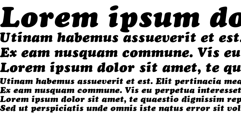Sample of QTKooper Italic