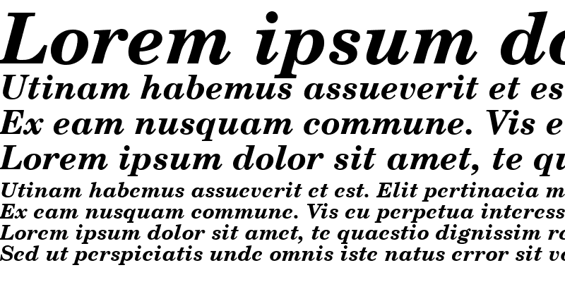 Sample of QTSchoolCentury Bold Italic