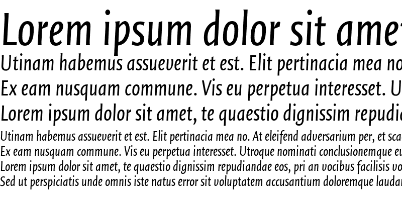Sample of QuadraatSansCon Italic
