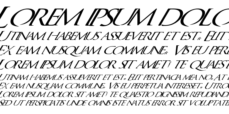 Sample of QuagentItalic