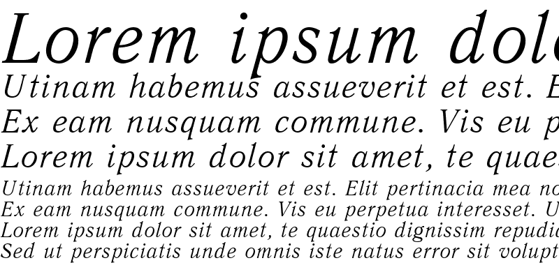 Sample of QuantAntiqua Italic