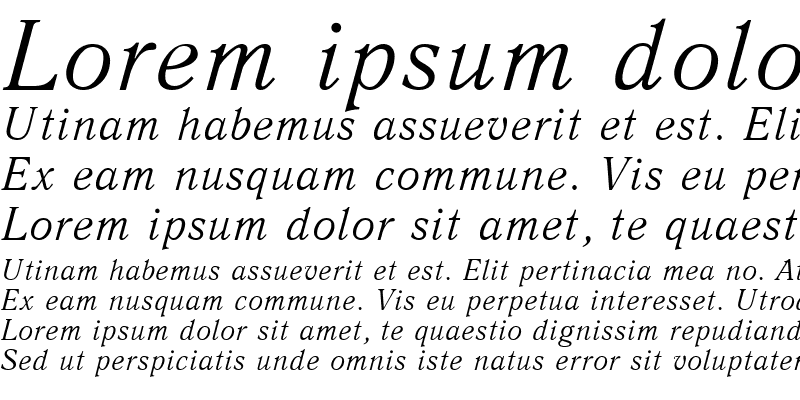 Sample of QuantAntiquaC Italic