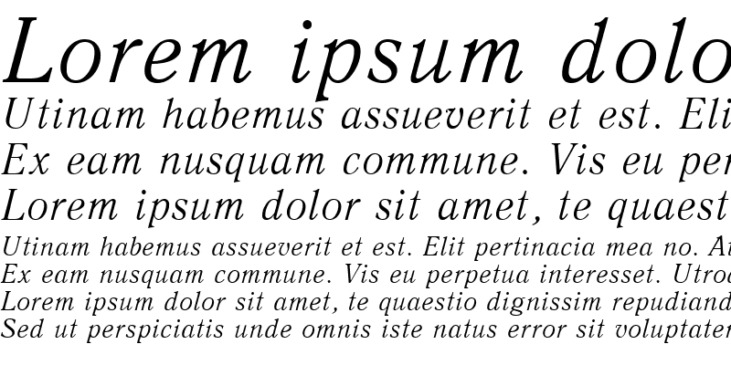 Sample of QuantAntiquaCTT Italic