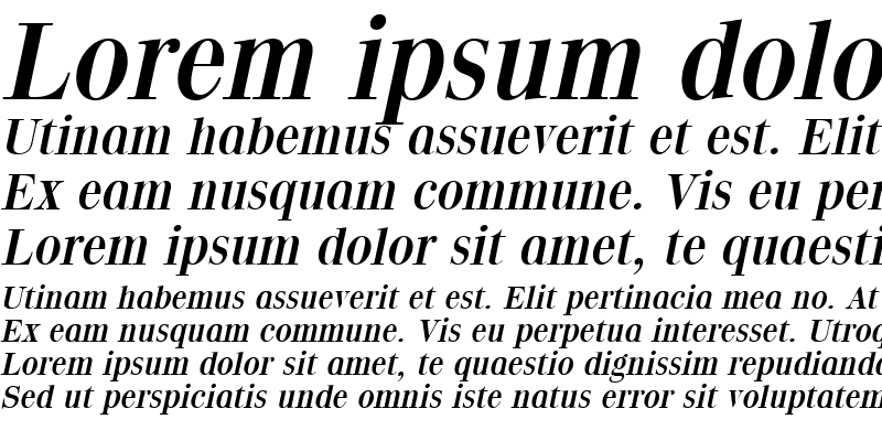 Sample of Quantas Italic