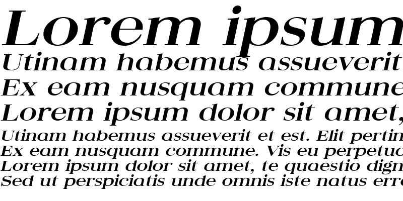 Sample of QuantasBroad Bold Italic