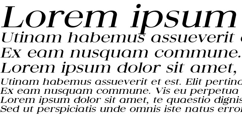 Sample of QuantasBroad Italic