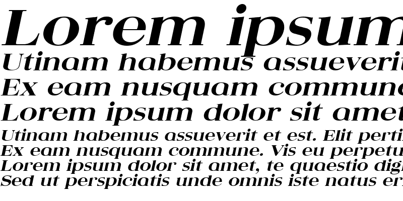 Sample of QuantasBroadExtrabold Italic
