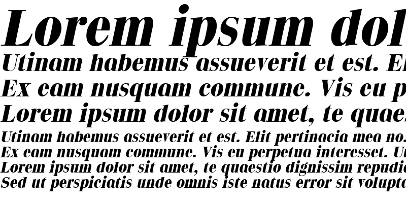 Sample of QuantasExtrabold Italic
