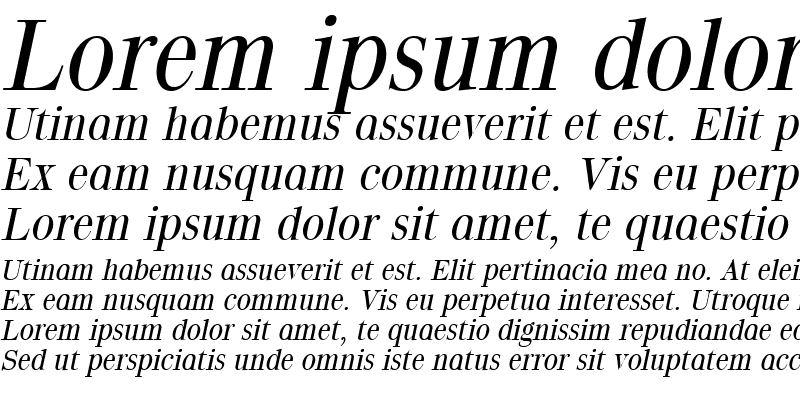Sample of QuantasLight Italic