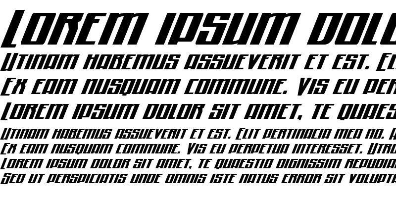 Sample of Quantum of Malice Half-Drop Italic