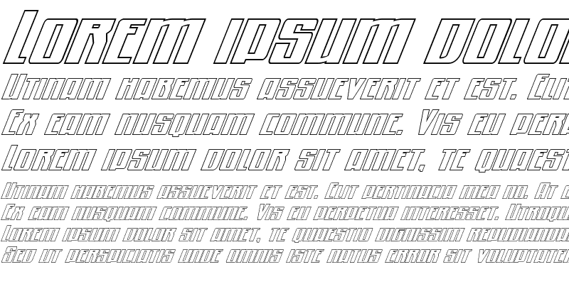 Sample of Quantum of Malice Outline Italic